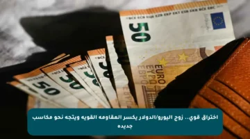 اختراق قوي.. زوج اليورو/الدولار يكسر المقاومة القوية ويتجه نحو مكاسب جديدة